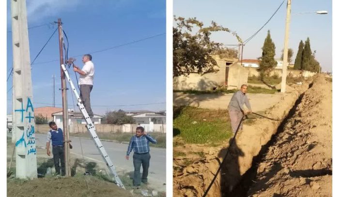 برقراری مجدد ارتباط مخابراتی در روستای آرخ کوچک شهرستان گمیشان