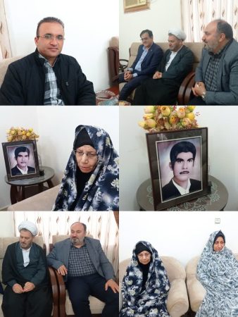 دیدار مشاور مدیر عامل سازمان بنادر و دریانوردی در امور ایثارگران به اتفاق سرپرست بنادر و دریانوردی استان گلستان از خانواده شهید قاری عرب