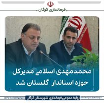 محمدمهدی اسلامی مدیرکل حوزه استاندار گلستان شد