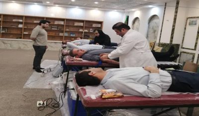 استقرار تیم انتقال خون در مخابرات شهرستان گرگان