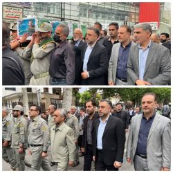 حضور مدیرکل تعزیرات گلستان در مراسم تشییع محیط بان