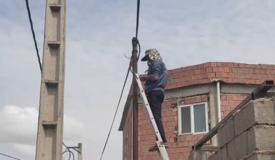 برقراری مجدد ارتباط تلفنی و اینترنت در روستای شفیع‌آباد رامیان