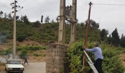 توسعه شبکه نوری در روستای الازمن شهرستان علی‌آباد کتول