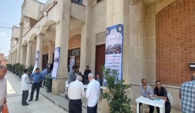 برپایی میز خدمت مخابرات در مصلی وحدت گرگان