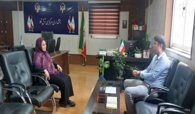 دیدار رییس مخابرات آق‌قلا با بخشدار مرکزی این شهرستان