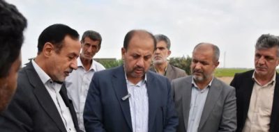 بازدید دکتر نیازی معاون آب و خاک وزارت جهاد کشاورزی از آبندان‌های شهرستان علی‌آباد کتول