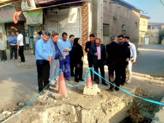 بازدید ریاست محترم دادگستری شهرستان گرگان از پروژه نیمه‌تمام خط انتقال آب شهر جلین از جلین سفلی