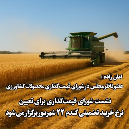 نشست شورای قیمت‌گذاری برای تعیین نرخ خرید تضمینی گندم ۲۲ شهریور برگزار می‌شود