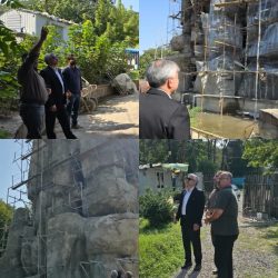 شتاب شهرداری گرگان برای بازسازی آبشار مصنوعی ناهارخوران