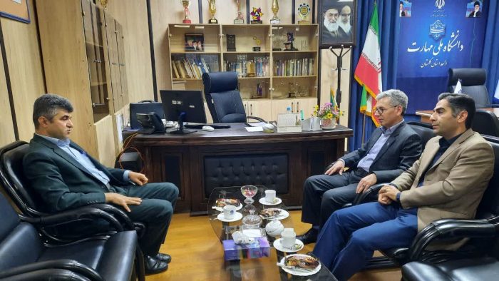 دیدار رییس دانشگاه پیام نور گلستان با سرپرست دانشگاه ملی مهارت واحد استان گلستان