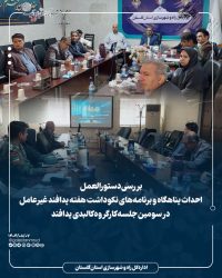 بررسی دستورالعمل احداث پناهگاه و برنامه‌های نکوداشت هفته پدافند غیرعامل در سومین جلسه کارگروه کالبدی پدافند