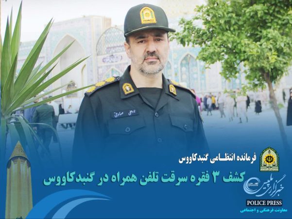 کشف ۳ فقره سرقت تلفن همراه در گنبدکاووس