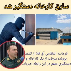 سارق کارخانه دستگیر شد