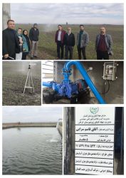 تحویل موقت پروژه آبیاری تحت فشار ،کلاسیک ثابت آقای قاسم سرایی در شهرستان گرگان
