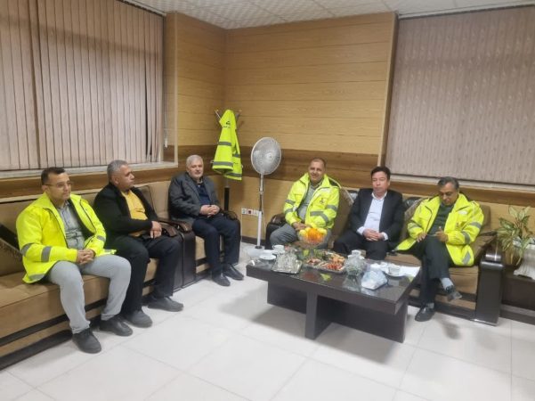 دیدار شبانه معاون فرماندار گنبدکاووس از اداره گاز و قدردانی از تلاش کارکنان