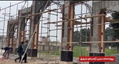 بازدید شهردار قرق از پروژه احداث سردرب آرامستان