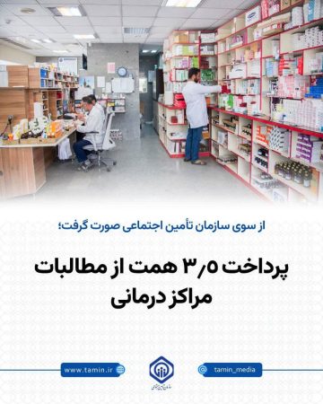 حمایت تأمین اجتماعی از پایداری خدمات درمانی با پرداخت مطالبات جدید