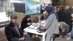 ارائه خدمات مخابراتی در موکب” رهبر شهید ” مخابرات شهرستان گنبد