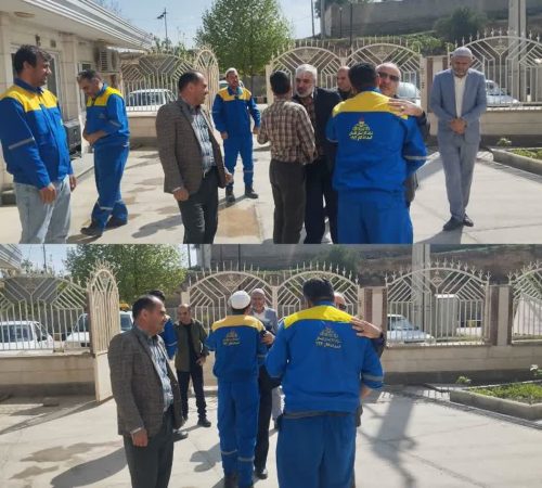 دیدار نوروزی سرپرست مدیریت مهندسی و اجرای طرحهای گازگلستان با کارکنان ادارات گاز  شرق استان