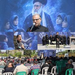 قدرت الله نظری مدیرکل آموزش وپرورش استان گلستان درآیین سوگواری اربعین «قائد شهید» و شهدای دانش‌آموز میناب