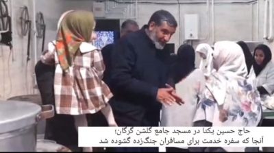 بازدید حاج حسین یکتا از فعالیت‌های جهادی مسجد جامع گلشن گرگان