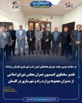 تقدیر سخنگوی کمیسیون عمران مجلس از مدیران راه و شهرسازی گلستان در جلسه شورای هماهنگی