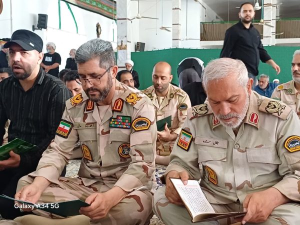 برگزاری مراسم گرامیداشت چهلمین روز درگذشت شهدای جنگ رمضان در مصلی گالیکش با حضور مسئولان مرزبانی