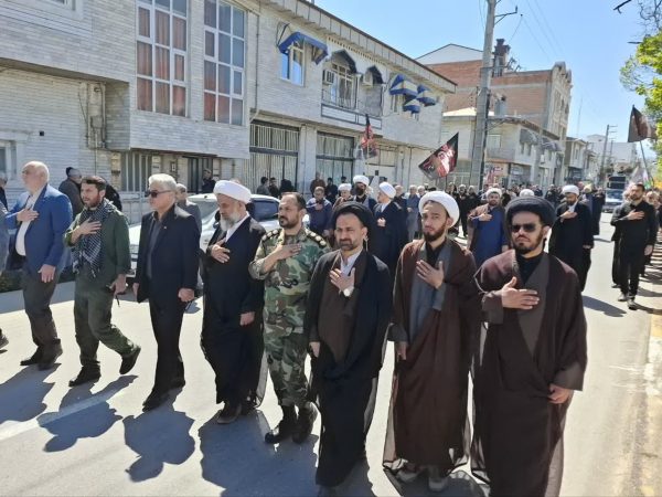 مراسم اربعین شهادت رهبر معظم انقلاب (ره) در بندرترکمن برگزار شد