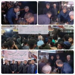 برپایی موکب عزاداری اداره کل استاندارد گلستان در سوگ چهلمین روز شهادت رهبر انقلاب درشهرستان گنبدکاووس