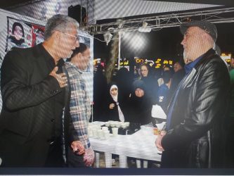 بر پایی موکب و عزاداری اداره کل بیمه سلامت گلستان در مراسم چهلم رهبر شهید  انقلاب