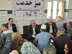 میز خدمت در مسجد امام رضا (ع) محله ساحل ۳۵ بندرترکمن برگزار شد