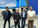 بازدید فرماندار و معاون استاندار از شهرک صنعتی پنج پیکر شهرستان ترکمن