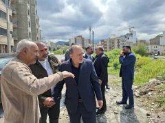 بررسی وضعیت خیابان شهید محمدی از سوی شهردار منطقه یک گرگان