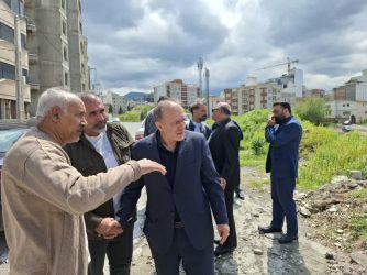 بررسی وضعیت خیابان شهید محمدی از سوی شهردار منطقه یک گرگان