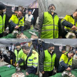 حضور سرهنگ قوام در موکب شهید کاظمی و دیدار با خادمان موکب