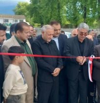 افتتاح چمن مصنوعی روستای میرمحله گرگان با حضور نماینده مردم و مسئولان استانی
