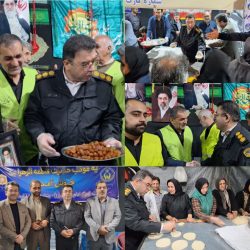 حضور سرهنگ قوام در موکب‌ها و مشارکت در خدمات‌رسانی