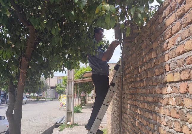 نصب مجدد پست‌های سرقتی و برقراری ارتباط مشترکان روستاهای خان‌ببین