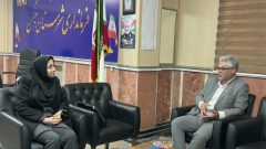 دیدار لشکر بلوکی مجری استانی بنیاد برکت با فرماندار شهرستان ترکمن