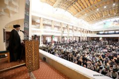 اقامه نمازجمعه گرگان به امامت آیت‌الله نورمفیدی در مصلای وحدت