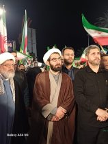 مشارکت رئیس عقیدتی سیاسی فراجا و فرماندهان استان در اجتماع باشکوه شبانه گرگان