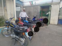 اجرای طرح برخورد با موتورسیکلت‌سواران متخلف در محورهای رامیان–آزادشهر