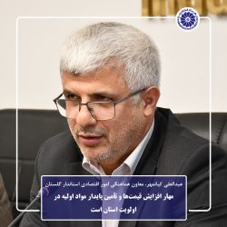 عبدالعلی کیانمهر، مهار افزایش قیمت‌ها و تأمین پایدار مواد اولیه در اولویت استان است