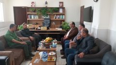 دیدار معتمدین و مسئولان شورای اسلامی روستای عطاآباد با فرمانده انتظامی شهرستان آق قلا