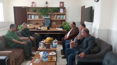 دیدار معتمدین و مسئولان شورای اسلامی روستای عطاآباد با فرمانده انتظامی شهرستان آق قلا