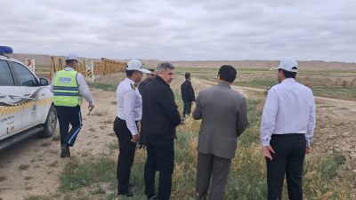 بازدید میدانی رئیس پلیس راه گلستان از محور منتهی به آرامگاه مختومقلی فراغی