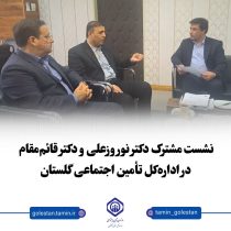 برگزاری نشست مدیرکل تأمین اجتماعی گلستان با نماینده مردم رامیان و آزادشهر در مجلس
