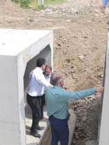بازدید رئیس بهره برداری گاز مرکز و غرب استان گلستان از پروژه محافظت خط تغذیه لوله ۱۲ اینچ گازآق قلا