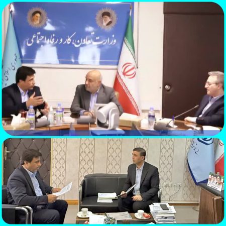 دستاوردهای بزرگ در دیدار دکتر قائم‌مقام با وزیر کار؛ از تثبیت تأمین اجتماعی رامیان تا تضمین حقوق کارگران معادن
