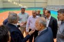 سالن ورزشی شهدای آزادتپه در آستانه افتتاح؛ بازدید فرماندار، نماینده مجلس و مدیرکل ورزش